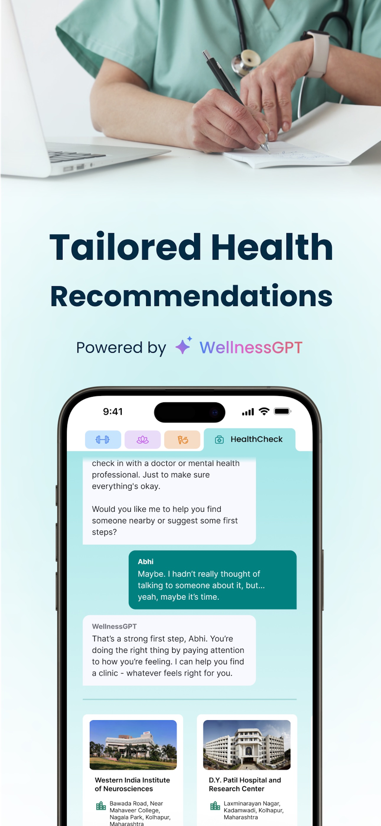 HeyDoc AI : WellnessGPT & ABHA