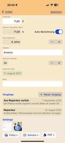 HB-Inventar screenshot