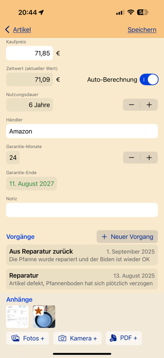 HB-Inventar Screenshot 3 of 10