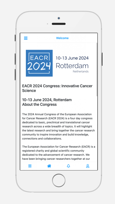 EACR 2024 Congress Screenshot