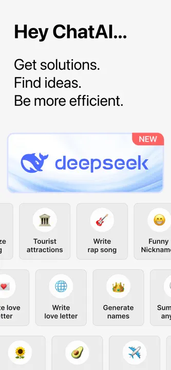 Chat AI: Ask Chatbot Assistant : capture d’écran 1 sur 6