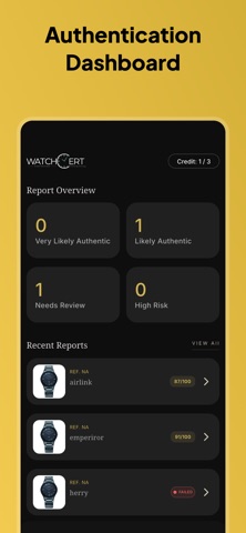 WatchCert: 手錶掃描驗證器 screenshot