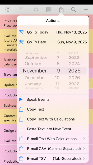 CalReader - Calender logs iPhone screenshot 6 - Productivity app