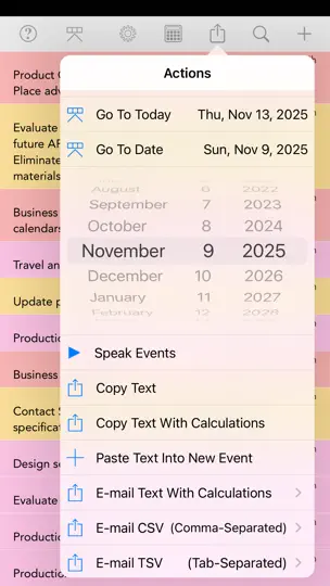Скриншот CalReader - Calender Logs на iPhone 6