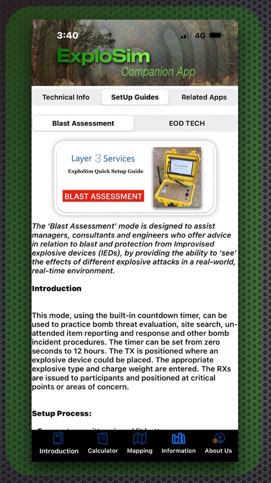 #6. EXPLOSIM Companion App (iOS) By: Gary Gibbs