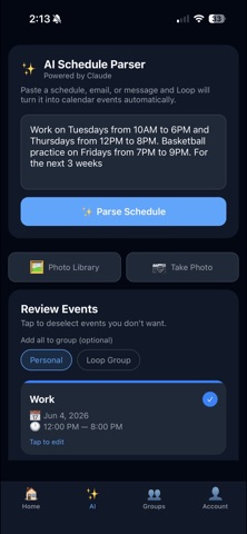 Shared Calendar - Loop screenshot