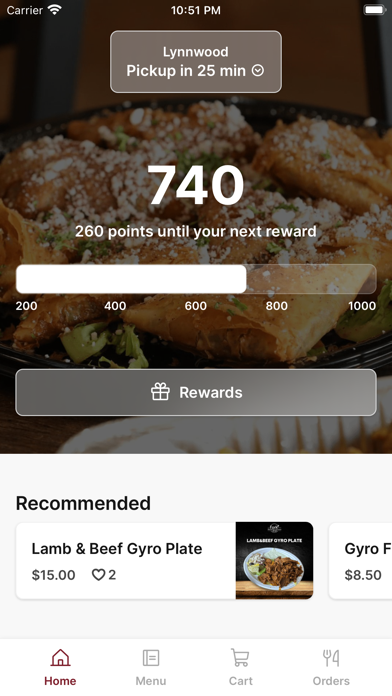 Fork Mediterranean Grill Screenshot 1 - AppWisp.com Fork Mediterranean Grill Screenshot 1 - AppWisp.com