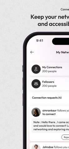 InfoProfile: Digital Card iPhone screenshot