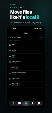 Moray: SSH, SFTP & Terminal Screenshot 2 of 8
