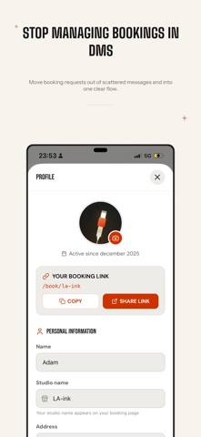 inkLedger: Tattoo Booking OS Screenshot 1 of 5