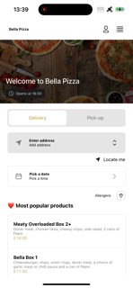 Bella Pizza Knottingley UK screenshot 3