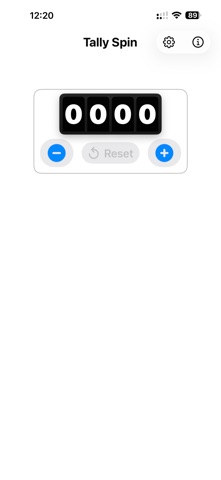 Tally Spin iPhone screenshot