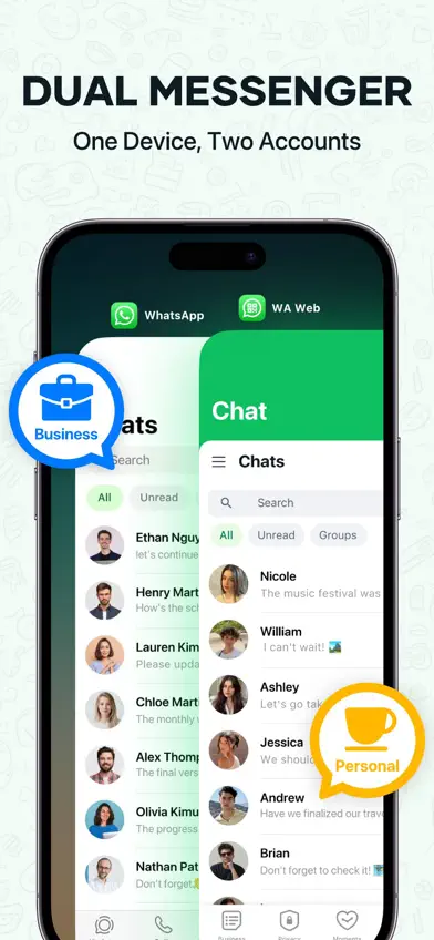 WA Web - Dual Messenger ⁺ screenshot 1