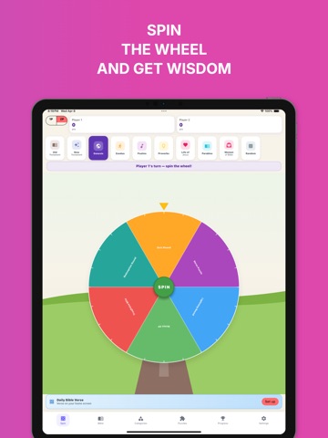 Bible Spin iPad screenshot