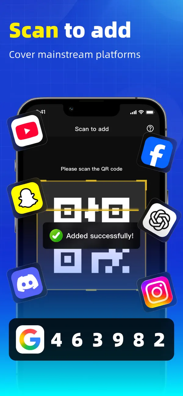 Screenshot #2 pour Authenticator - 双重身份验证码密保