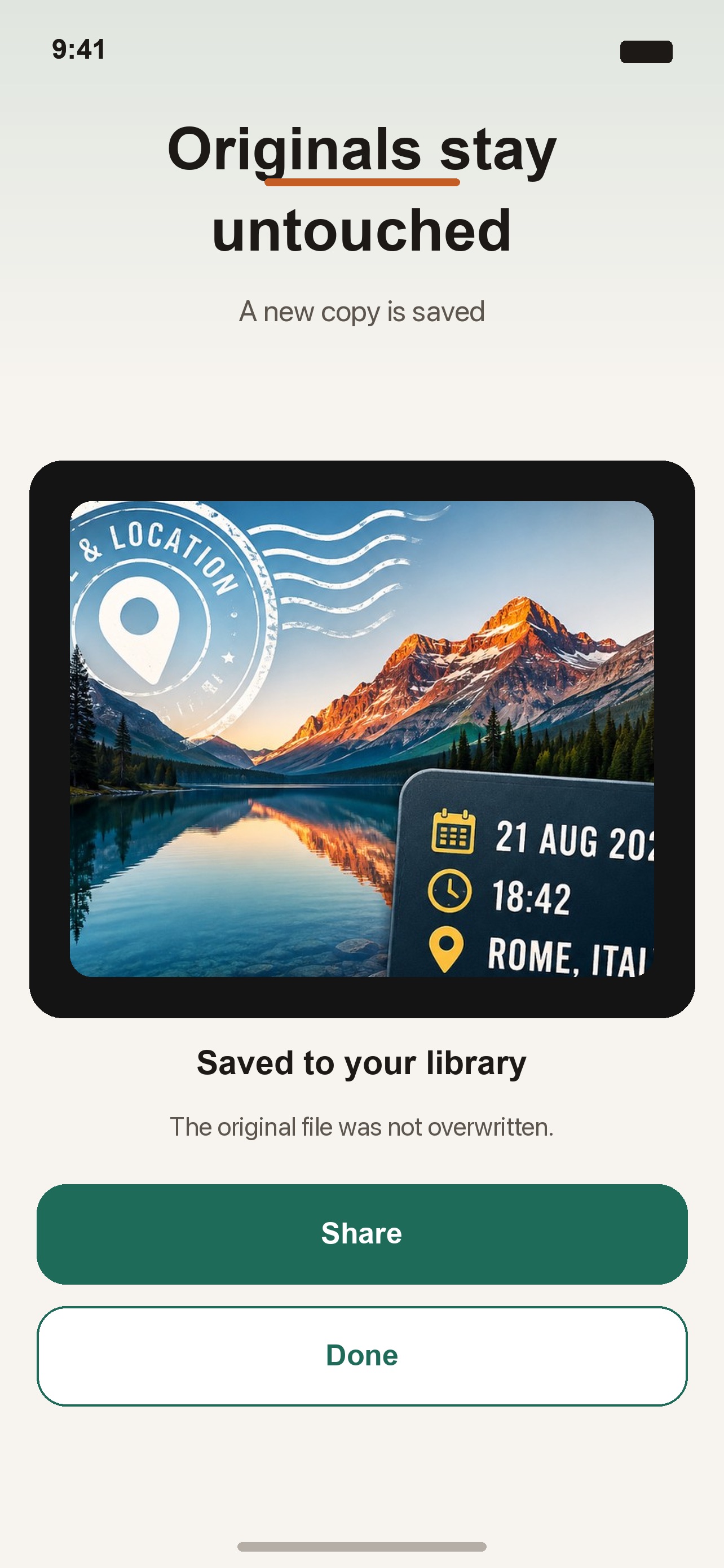 Screenshot 3 of Photo Stamp: Date & Location