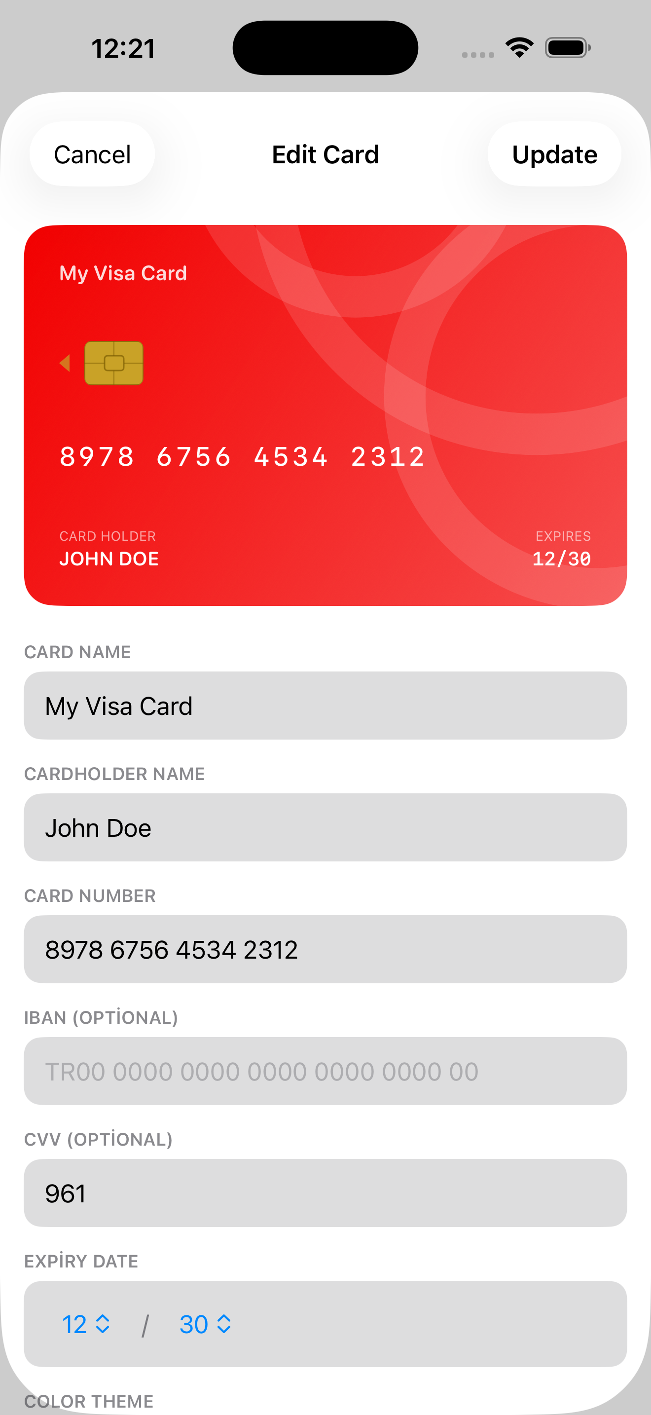 iCard: Digital Cardholder screenshot 3