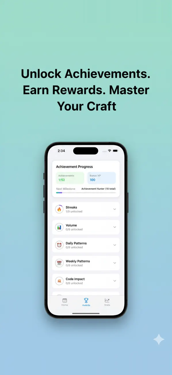 #2. GitStreak (iOS) Por: ANDREI POP