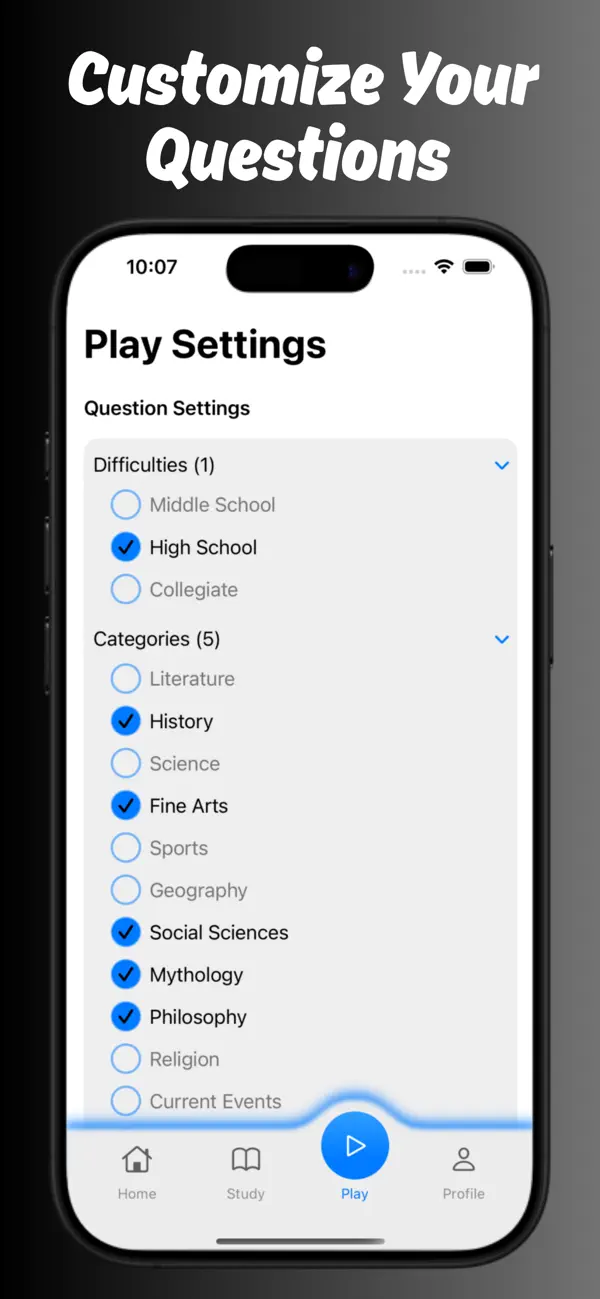 Screenshot #3 pour Quizbowl Trainer
