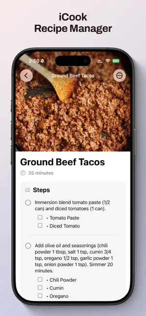 iCook - Recipe Manager screenshot 2