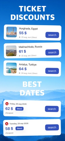 Travels & Trip - Cheap Flights iPhone screenshot