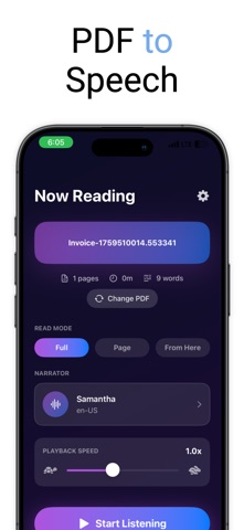 Text to Speech - PDF Voice Screenshot 2 of 4