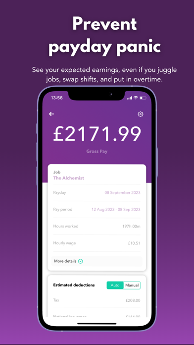 wac - shift & earnings tracker iPhone screenshot 7 - Finance app