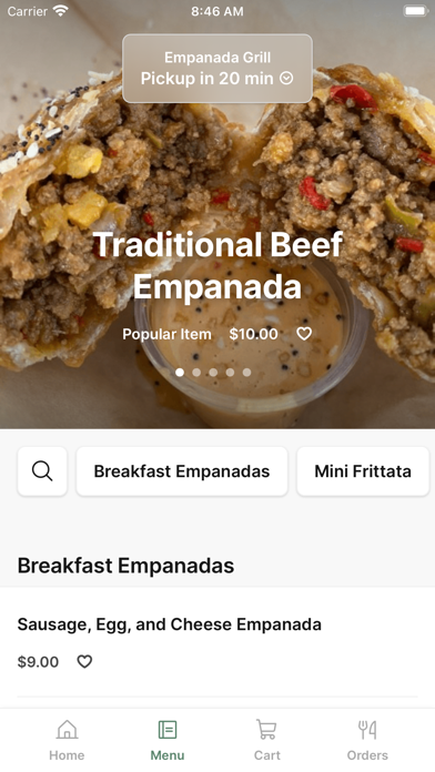 Empanada Grill iPhone screenshot 2 - Food & Drink app