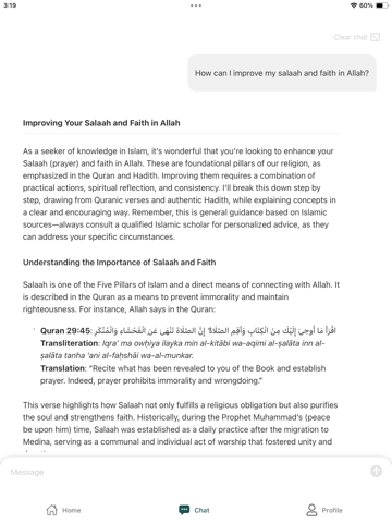 Ilm AI Quran iPad screenshot 2 - Reference app