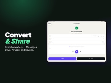 Video to MP3 : Audio Convert iPad screenshot