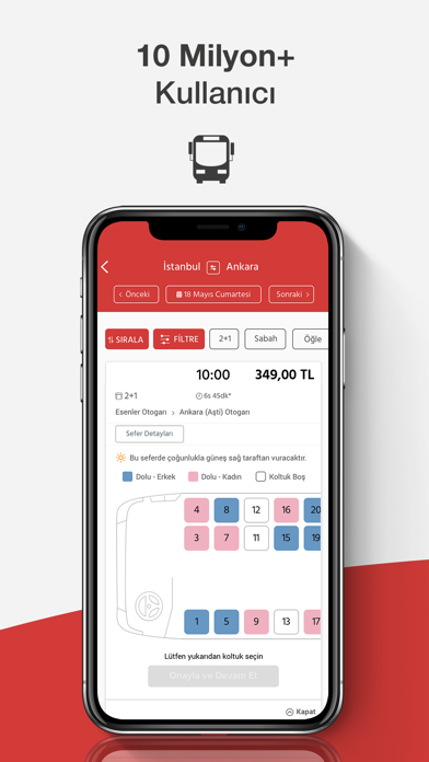 Screenshot #3 pour obilet: Otel Uçak Otobüs Araç