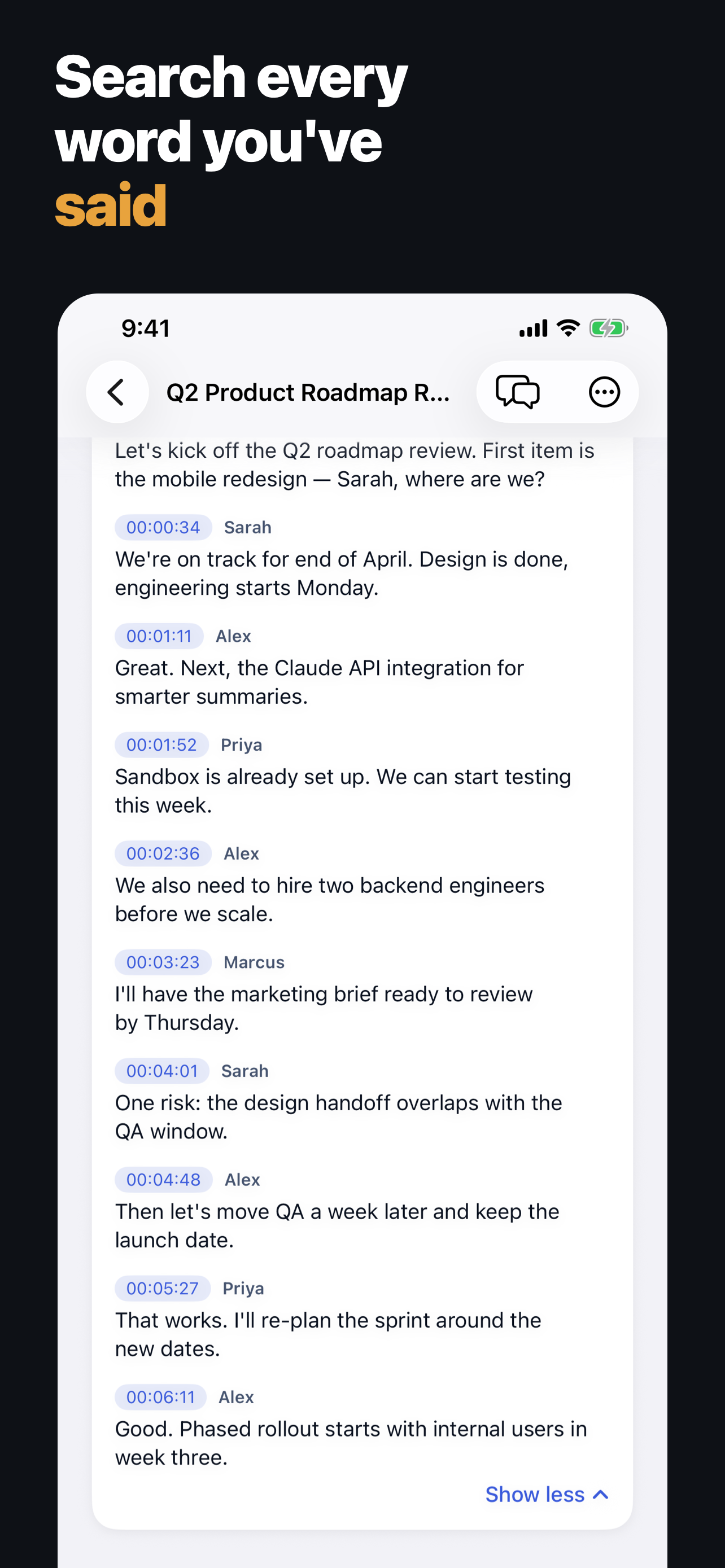 MeetIQ: AI Meeting Notes screenshot 7