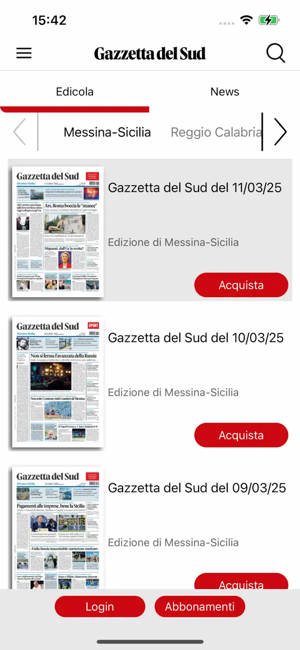Screenshot #2 pour Gazzetta del Sud Digital