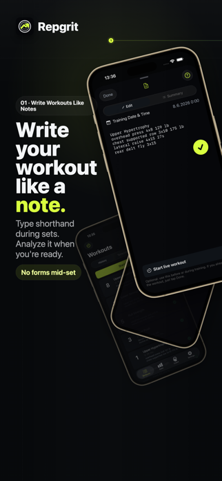 Repgrit: Workout Tracker Screenshot 1 of 6