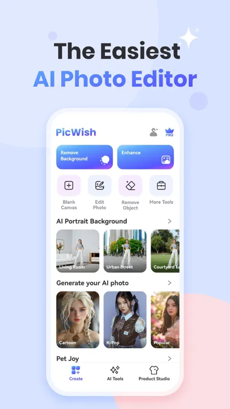 PicWish Éditeur photo IA screenshot 1 of 10