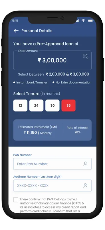 Chola One: Digital Lending App screenshot 4 of 10