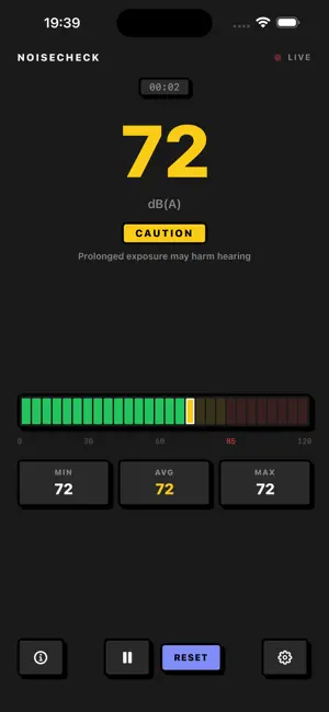 NoiseCheck: Decibel Meter screenshot 2