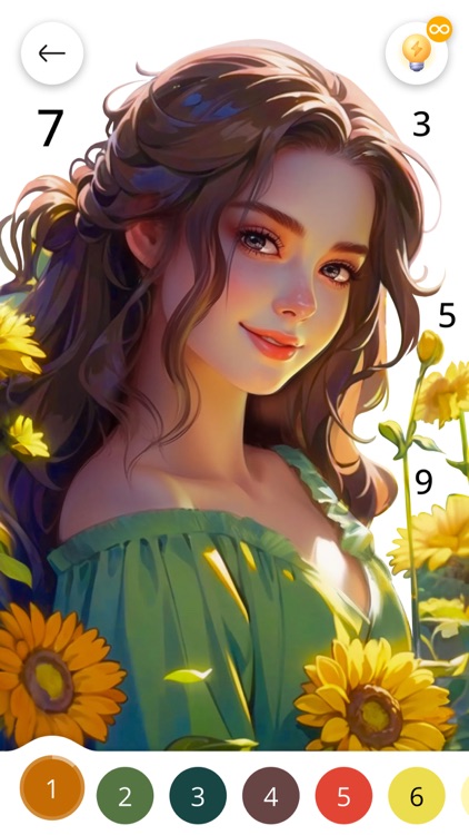 Paint by Number Coloring Game