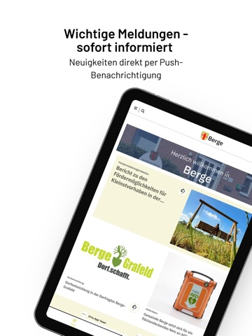 Gemeinde Berge iPad screenshot 2