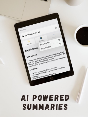Notebook: AI Voice Notes iPad screenshot