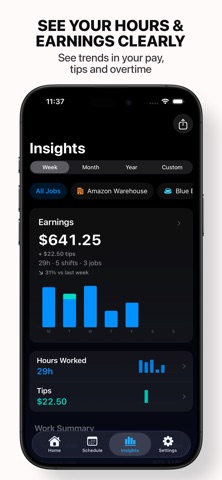 Hours Tracker - Shiftly Screenshot 3 of 8