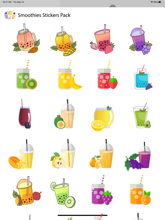 Screenshot #5 pour Smoothies Stickers Pack