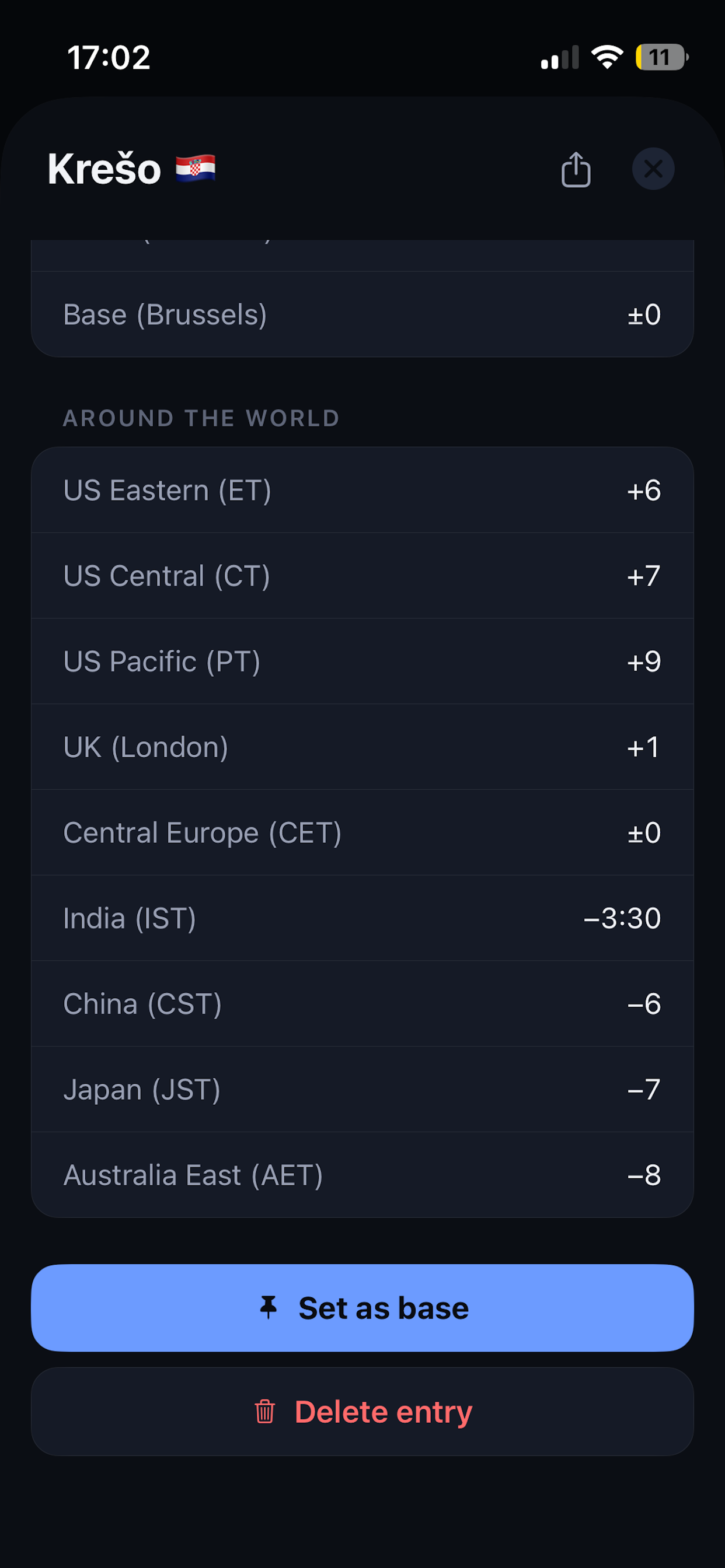 Zonal: time zone buddy screenshot 4