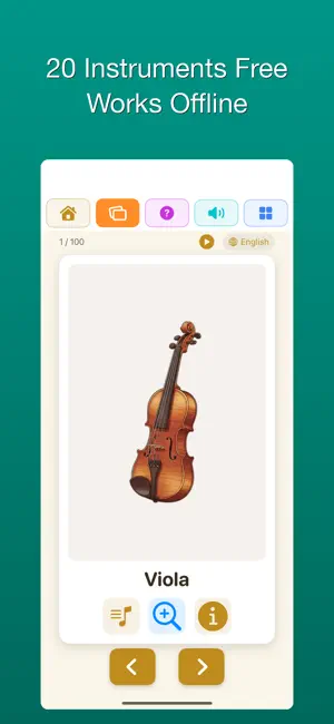 100 Music - Instruments screenshot 2