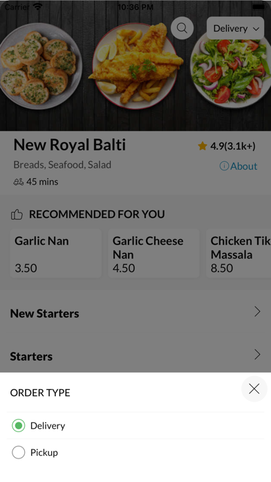 New Royal Balti Audley. Screenshot