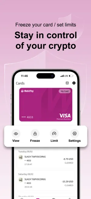 WebitPay: Crypto Card & Pay screenshot 4