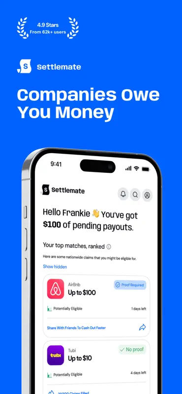Settlemate: Claim Savings screenshot 1 of 5