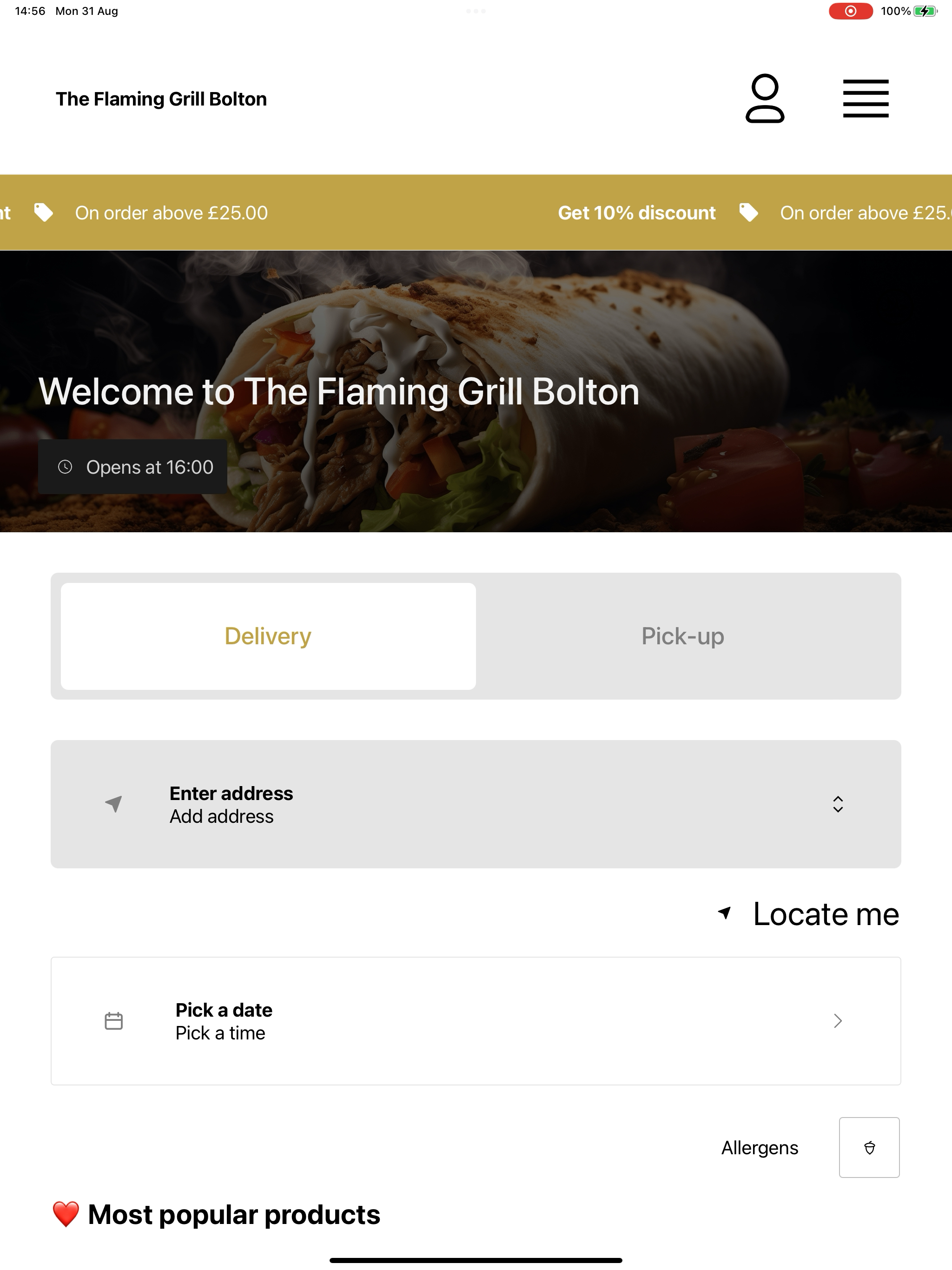 The Flaming Grill Bolton screenshot 9