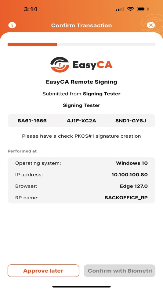 #5. EasyCA MPKI (iOS) By: SOFTDREAMS TECHNOLOGY INVESTMENT AND TRADING JOINT STOCK COMPANY
