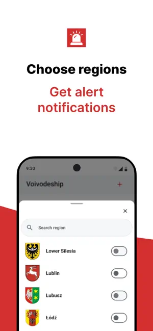 AlertyPL: Alarm Powietrzny iPhone screenshot 2